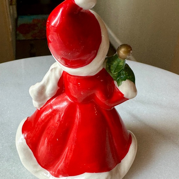 Vintage Lefton Christmas Girl with Tree MCM Japan - Picture 6 of 7